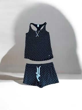 Calvin Klein Logo Black Sleepwear Tank Top and Short Set Size Small